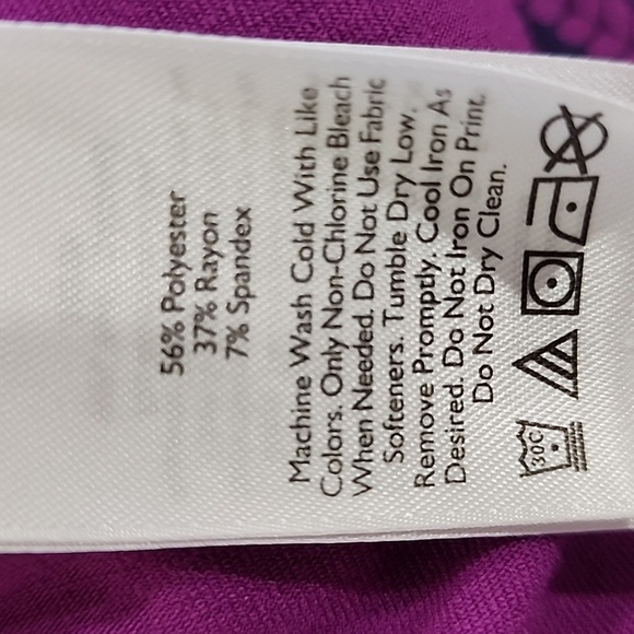 Eddie Bauer Dress Surplice Neck Knit Midi Length Purple Travel Size Medium - Picture 5 of 8